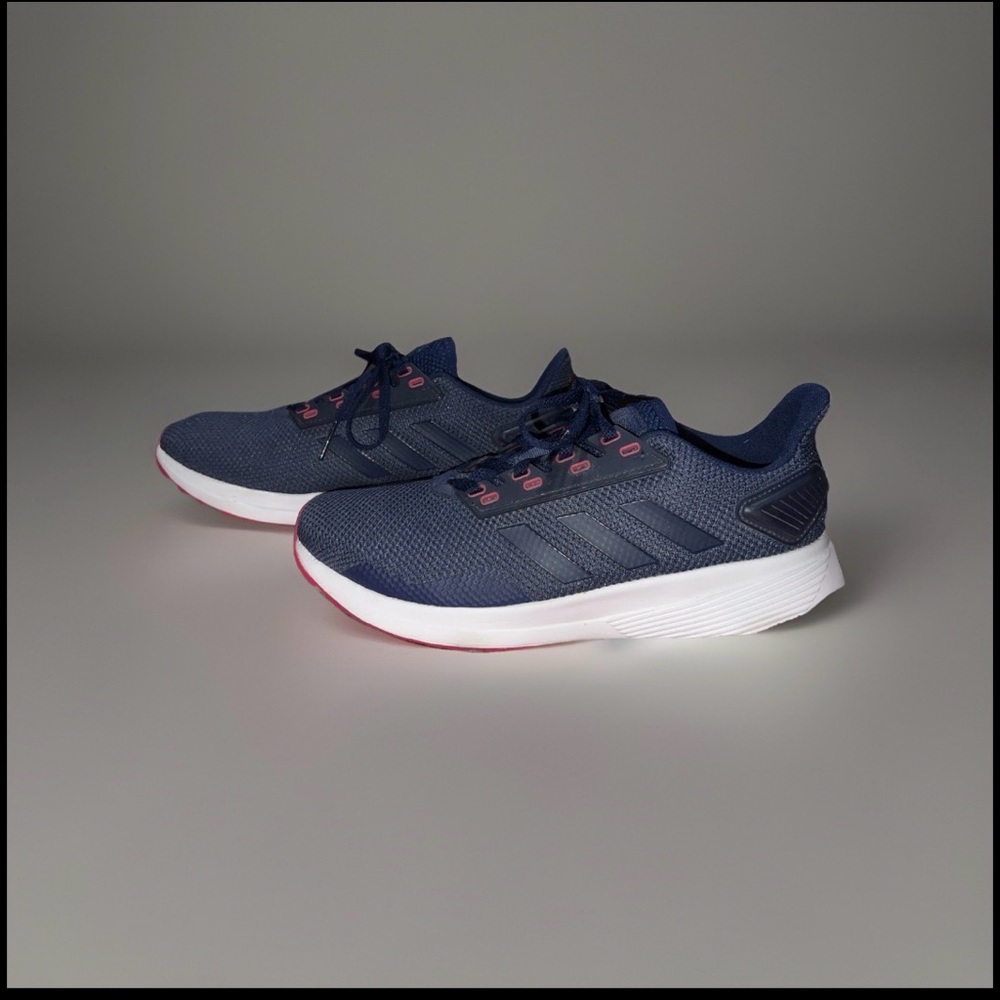 adidas Duramo Navy Blue Pink Lightweight Running Shoes